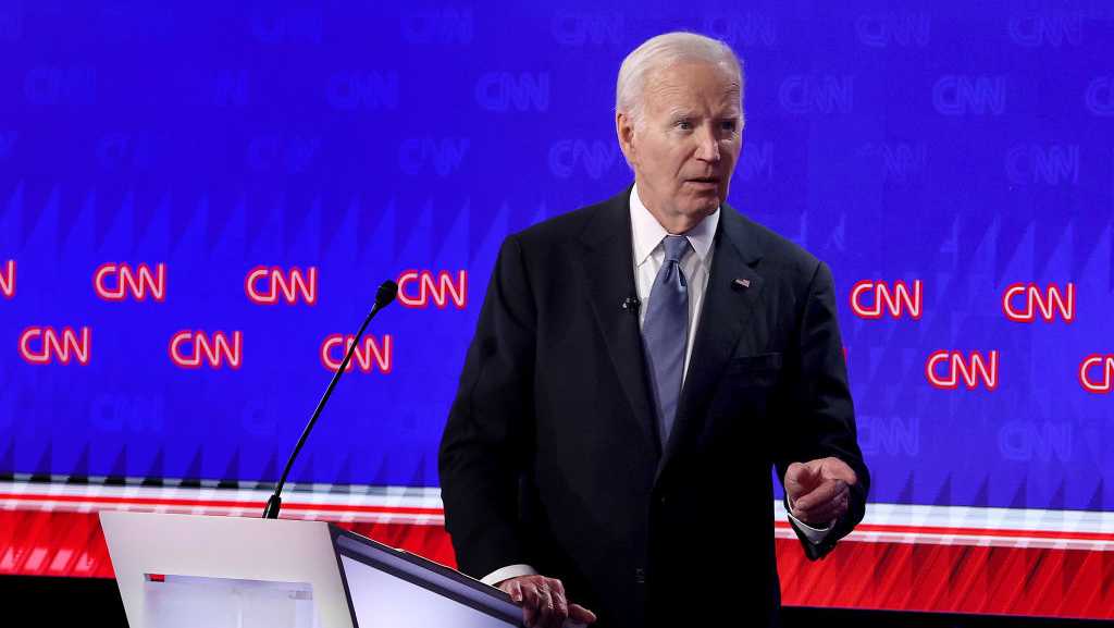 Biden opens debate with raspy voice, several verbal missteps in attempts to criticize Trump [Video]