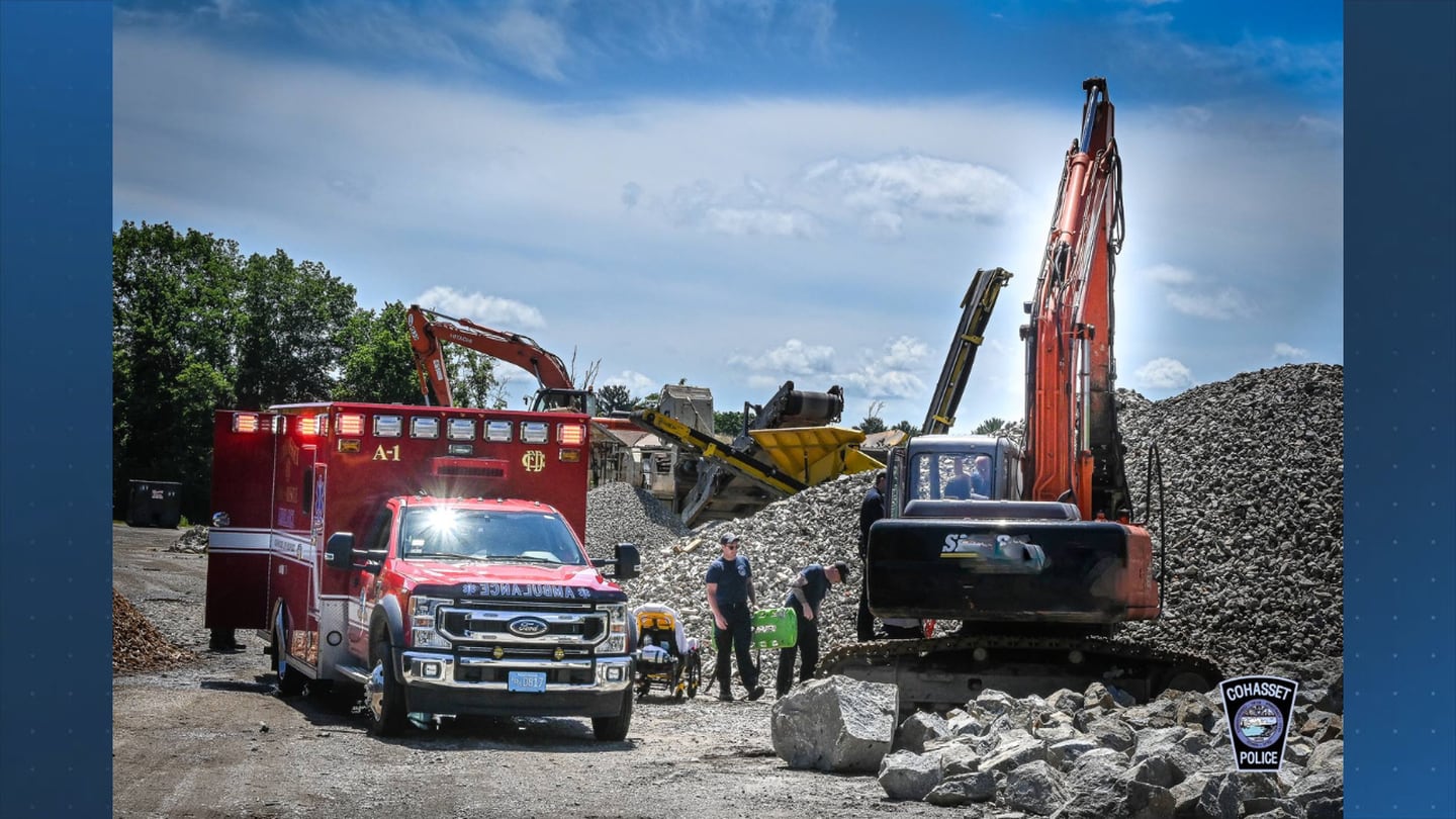 77-year-old man hospitalized after excavator accident in Cohasset  Boston 25 News [Video]