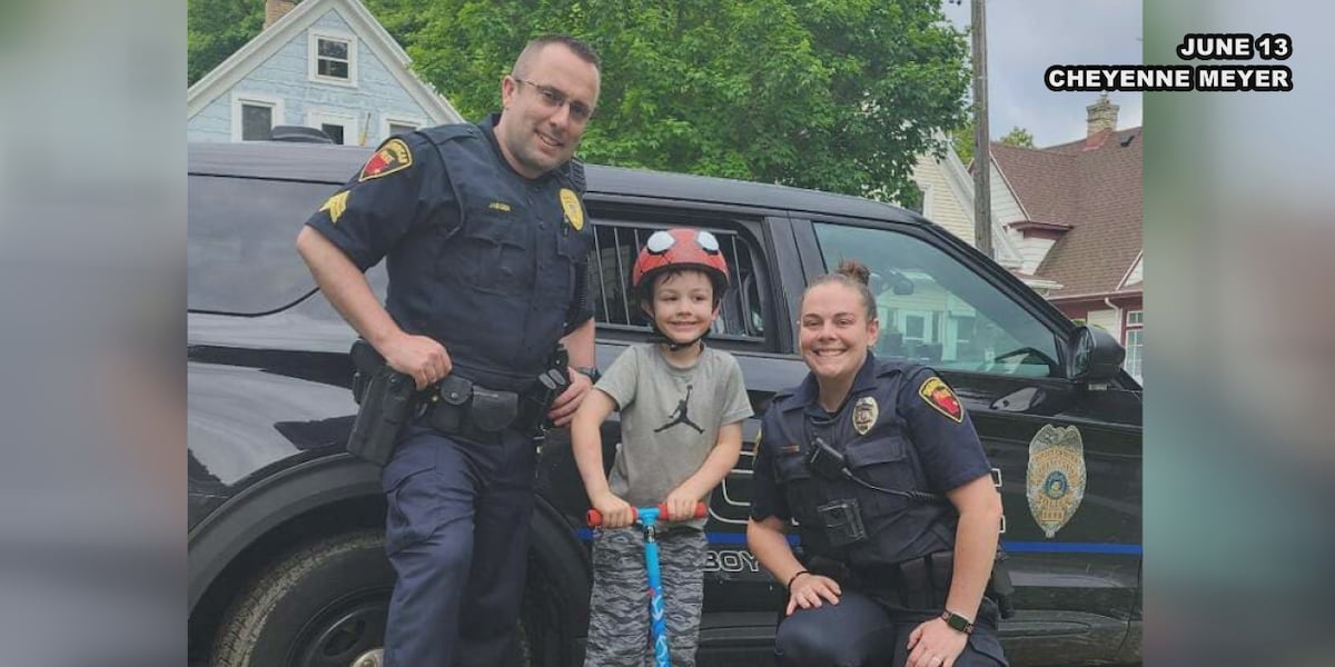 Sheboygan officers gift 5-year-old boy a scooter for his birthday after it was damaged [Video]