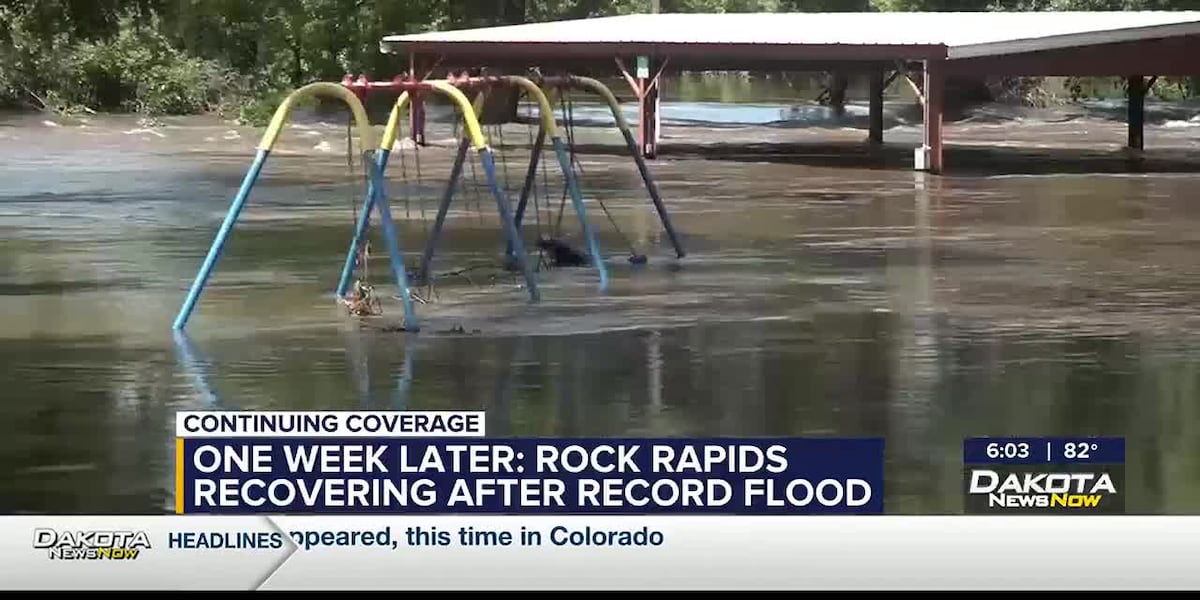 Picking up the pieces in Rock Rapids after record flooding 1 week ago [Video]
