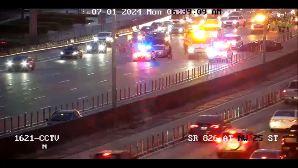 Multi-vehicle accident involving police cruiser on the Palmetto Expressway  NBC 6 South Florida [Video]