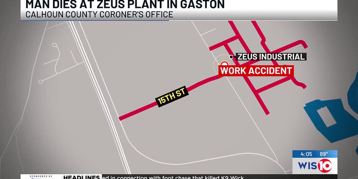 Man dies following accident at Zeus Industrial plant in Gaston, coroner says [Video]
