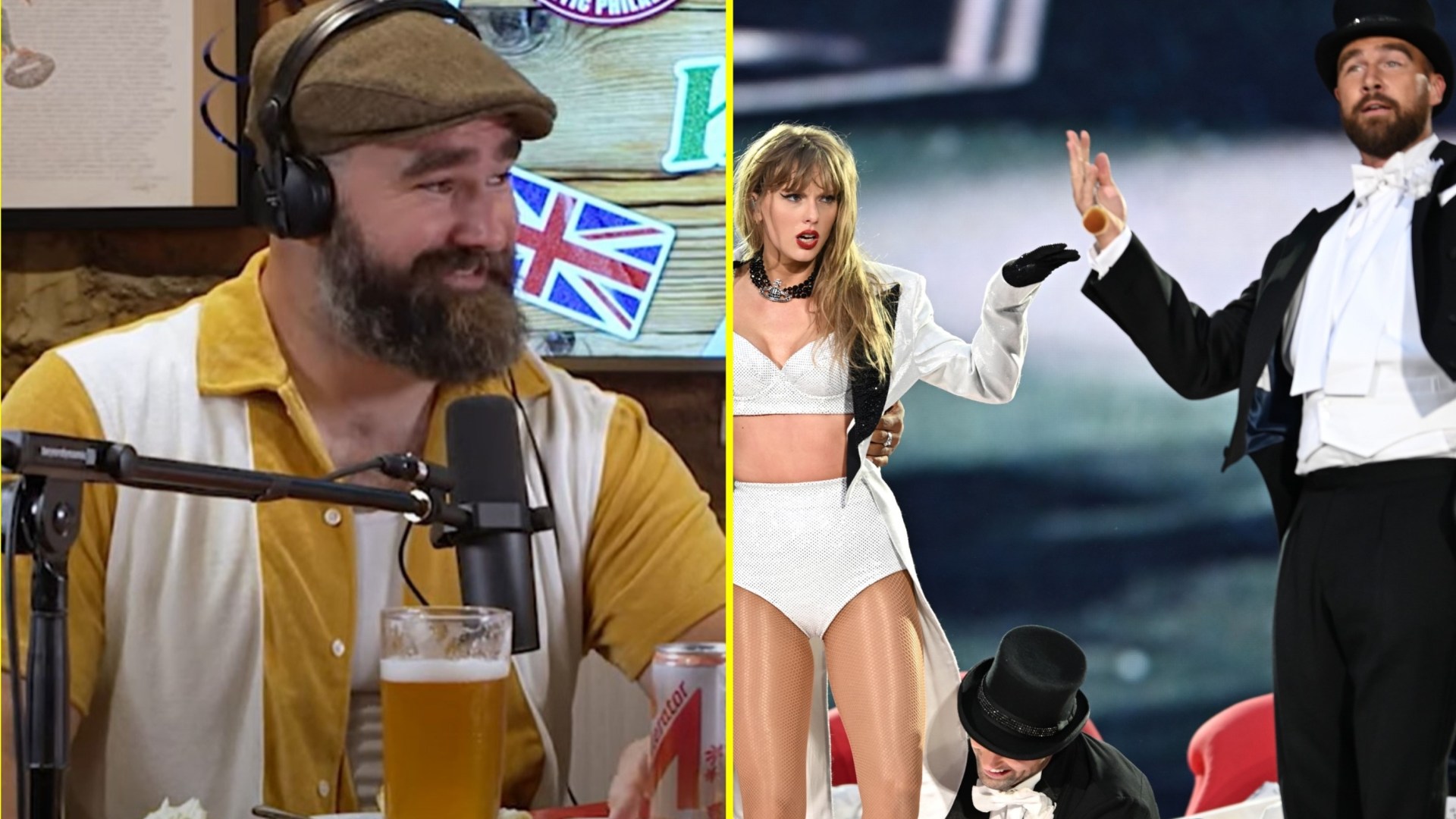 Jason Kelce’s three-word response to Travis’ Wembley performance with Taylor Swift as Chiefs star reveals he feared one major disaster [Video]