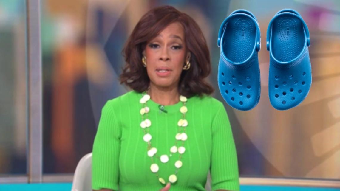 Crocs on the carpet: Gayle King makes a statement against heel pain [Video]