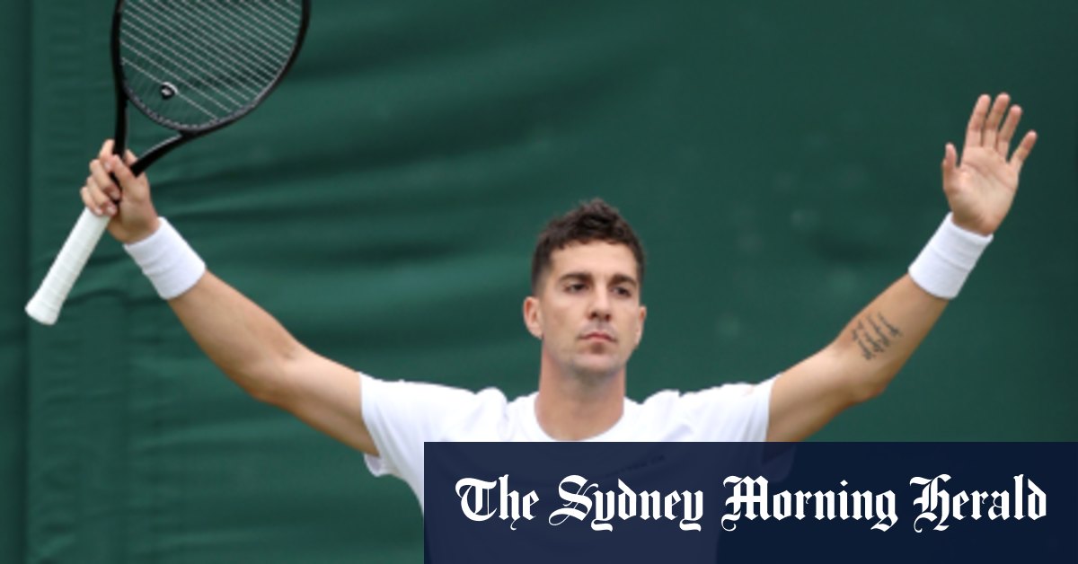 Thanasi Kokkinakis comes from behind to win five-set first round match against Felix Auger-Aliassime [Video]