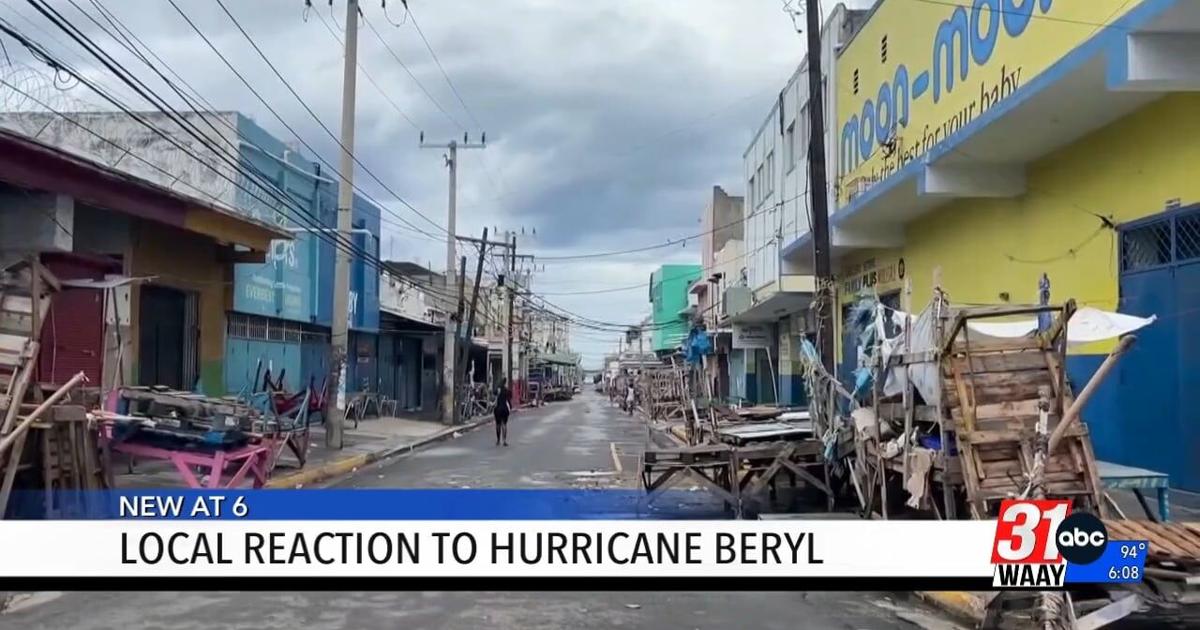 Local Reaction to Hurricane Beryl | Video