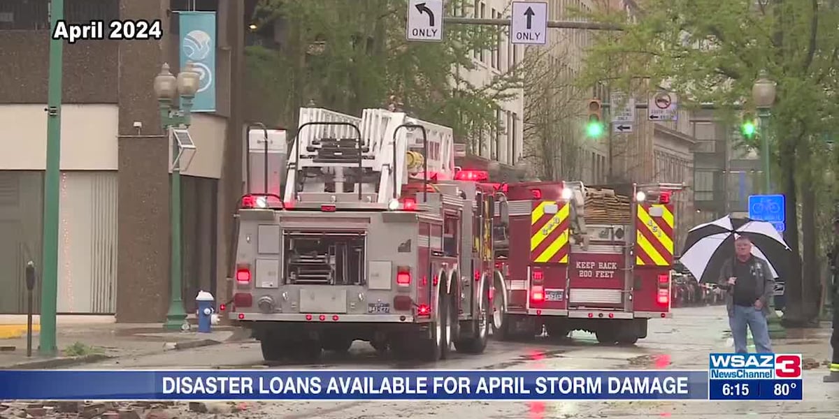 Disaster loans available for April storm damage [Video]