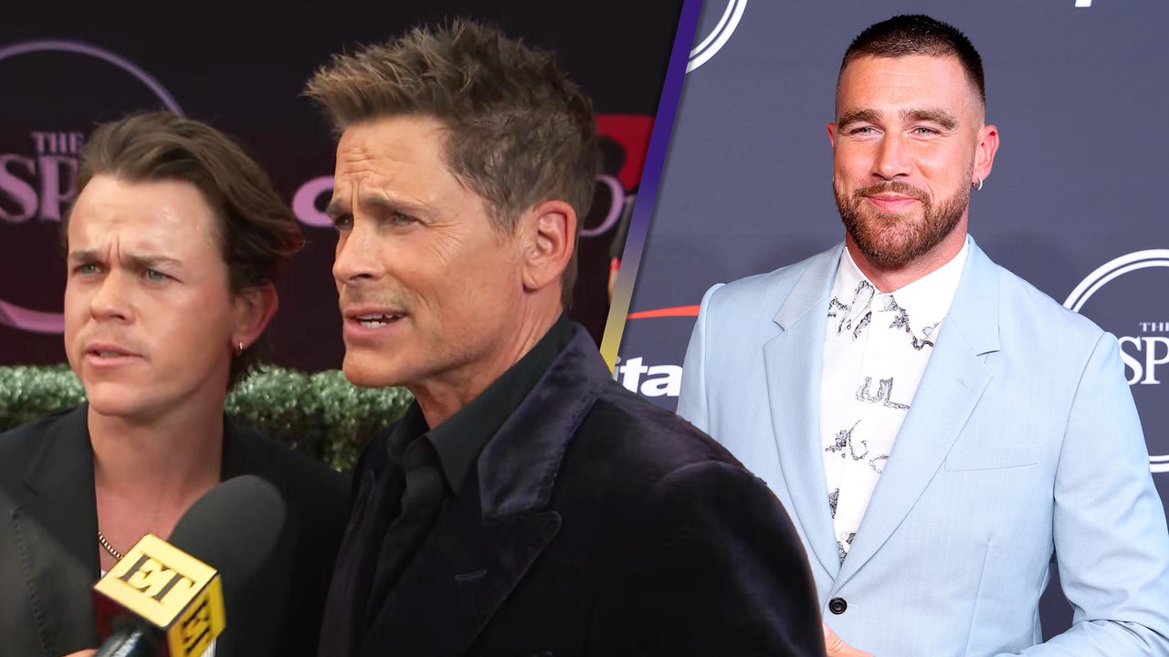 Rob Lowe and Son John Owen Want to Recruit Travis Kelce for 