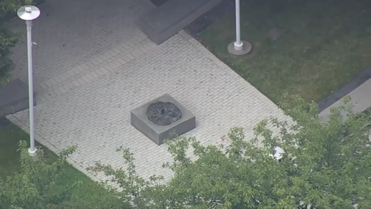 Brozne sculpture at NJ World War II Memorial is gone  NBC10 Philadelphia [Video]