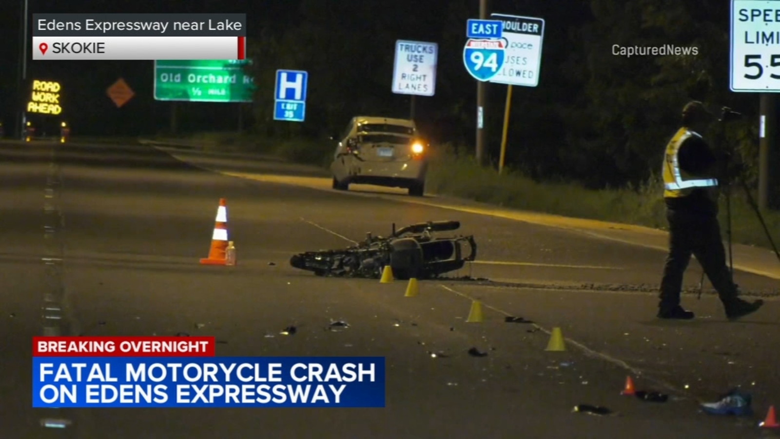 Motorcycle crash: Edens Expressway lanes reopen after deadly motorcycle crash in Skokie, Illinois State Police investigating [Video]